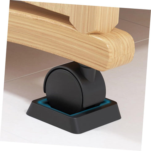 6pcs Cabilock TPU Chair Wheel Stoppers for Office Home Use Flexible Slip Furniture Pads Wheel Slot Fixation for Rolling