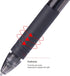 ParKoo 12 Black Ink Retractable Erasable Gel Pens, Fine Point 0.7 mm, Perfect for Drawing, Writing, Planners