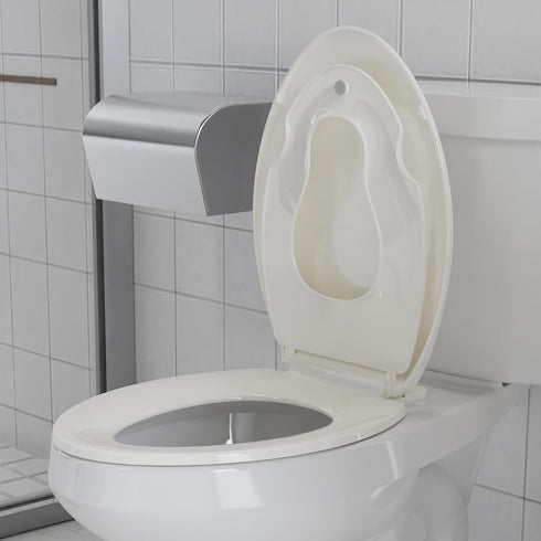 GarveeTech Elongated Toilet Seat with Built-in Toddler Seat for Easy Potty Training Slow Close Feature, Easy Install
