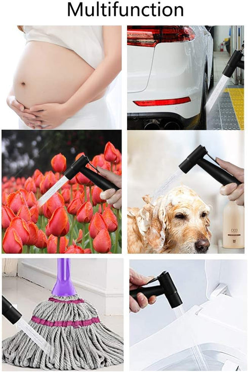 ZLOCYIVHE Set Handheld Bidet Sprayer for Toilet Cloth Diaper Sprayer Brass Rose Gold Portable Cloth Diaper Wash Shower