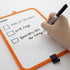 BAZIC 7.4" X 10.3" Double Sided Dry Erase Learning Board w/ Marker by BAZIC Products
