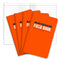 Elan Publishing Company Field Notebook, Indestructible 3.5 by 5.5 in, Orange, Pack of 4