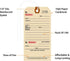 SmartSign 5.25 x 2.625 inch Numbered Repair Tags (Pack of 100) with Pre-Attached String, 10 Point Manila Cardstock