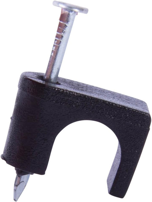 Gardner Bender PSB-100B Low-Voltage Cable Staple, CAT6, RG-59, RG-6, 1/4", Black