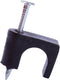 Gardner Bender PSB-100B Low-Voltage Cable Staple, CAT6, RG-59, RG-6, 1/4", Black