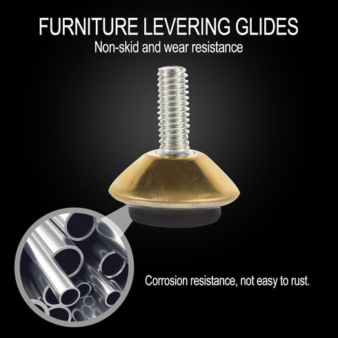 ULTECHNOVO Floor Mat Adjustable Table Decked Accessories, Swivel Chair Adjustable Furniture Levelers for Heavy Cupboard