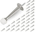 Heavy Duty Solid Door Stop 36 Pack with Soft Rubber Tip, Satin Nickel Zinc Die Cast Door Stopper Protects Wall & Door