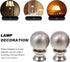 2-Pack 0.86X0.86X1.37 Inch Beaupretty Cow Horn Lamp Finials Decorative Lamp Knobs for Table and Floor Lamps Easy