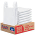 Fuxury ( 500 Pack Plain White Plastic Bags with Handles for Small