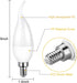 E12 Flame Bulbs 8 Packs, 3 Mode LED Candelabra Flame Light Bulb 2.0 Watt Warm White Chandelier Flame Bulbs,1800k Candle Light Bulbs, Flame Tip for Christmas Party Decorations by OHLGT