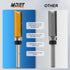 Set Bit-1/4 Inch Shank-4 Flush Trim Router for Woodworking - Cabinet, Rabbeting, Tongue & Groove(Router pcs Straight)