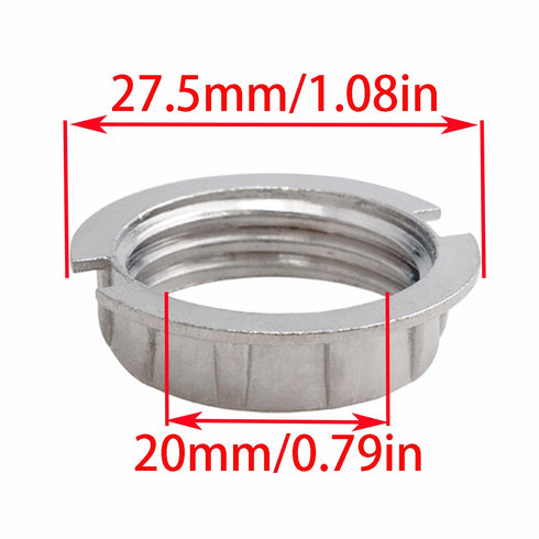 Xhziy 8pcs G9 M20 3/4 Lamp Bracket Ring Lampshade Adapter Ring Metal Outer Ring Lampshade Collar Ring for "Diameter