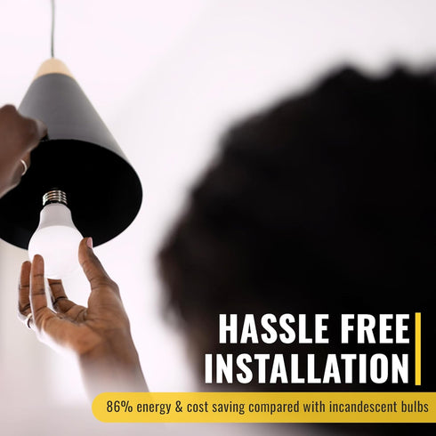 Halco ProLed A19 LED Light Bulbs, 60W Equivalent, Non-Dimmable, Frosted 120V, 9W, 720 Lumen, 6 Pack