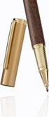 Set Set Luxury Wooden and Metal Rollerball Pen with Spare Gel Ink Refill,Rosewood,White Oak,Walnut Wood Signature