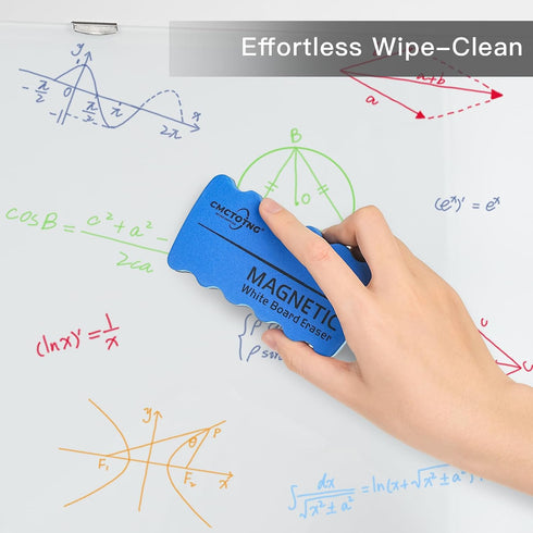 8 Pack (4 Dry Erase Erasers, Magnetic White Board Erasers for Whiteboard & Chalkboard, No Smudge EVA Cleaner, Strong