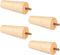 NUOBESTY 4pcs Solid Wood Furniture Legs Tapered Sofa Replacement Legs 5x12cm M8
