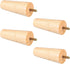 NUOBESTY 4pcs Solid Wood Furniture Legs Tapered Sofa Replacement Legs 5x12cm M8