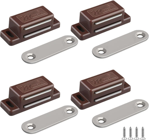 FNFAI Cabinet Magnetic Catch - 4 Pack Cabinet Door Magnetic Latch for Cupboards