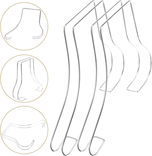 2Pcs Hemobllo Shoe Display Stand Shoe Rack for High Heels Practical Shoe Support for Shoe Store Showcase Stable Design