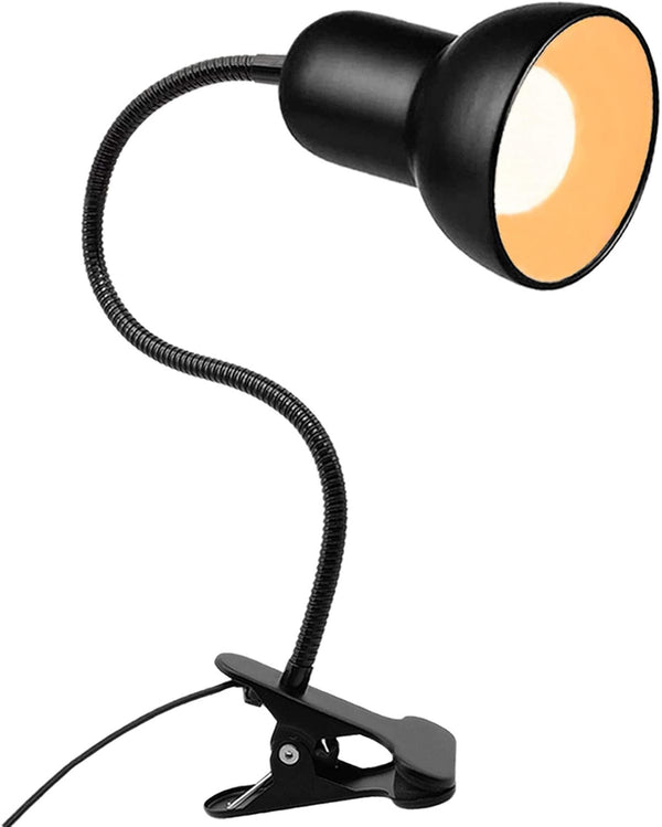 Desk Lamp, 360 Rotation Clip On Reading Light - Gooseneck Lamp with