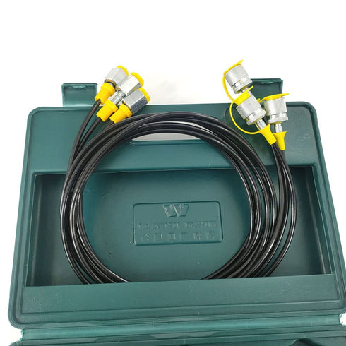 Shkalacar Hydraulic Pressure Test Kit, 25/40/60MPa, 3 Gauges, 6 Test Couplings for Excavator Machinery