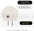 Luminara Flameless Candle Nightlight w/Dusk to Dawn Light Dark Auto Sensor, White Wall Plug Indoor Night LED Light
