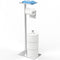CISILY Silver Stainless Steel Toilet Paper Holder Stand with Phone Shelf, Bathroom