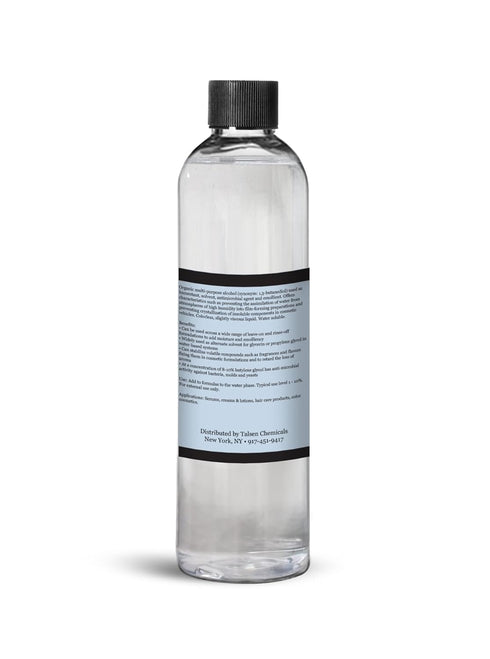 Butylene Glycol (250 mL / 8.45 Oz), Butylene Glycol is an Emollient That Prevents Water Loss from The Skin's Surface, Butylene Glycol by Talsen Chemicals