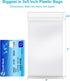 3''x 5'', (Pack of 100) 2 mil Thick Clear Plastic Reclosable Zip Poly Bags with Resealable Lock Seal Zipper for Photo, Jewelry, Bakery, Treats, Travel, Storage, Packaging & Shipping by Enbreey
