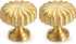 COOLHOOD 2Pcs Drawer Pulls Brass Dressers Knob Cupboard Handle Modern Furniture Handle Round Stripe Bedside Cabinet
