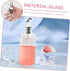 Set Elegant Glass Mouthwash Dispenser for Home Use