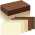 Whaline 300 Sheets Brown Blank Index Cards - 3 x 5 Inch Heavy Card Stock Note Cards, Assorted Gradient Brown Colors