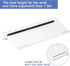 BOOMIBOO Strip,11.8 5.1 Inch 78 Clear Acrylic Tilted Computer Keyboard Holder for Ergonomic Typing, Keyboard Stand