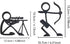 Nwsrayu 2 Set 3D-Printed Pcs Matchstick Pen Holder,Cute Chibi-Style Desk Organizer,Bookshelf Deco, Suitable for Office