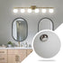 4.7 KCO Lighting Frosted White Glass Globe Shade Replacement Frosted White Glass Lampshade Cover for Light Fixtures