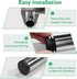 1-1/2" (38mm) 4 EASYEAH Plastic Hole Plugs Black -Round Chair Leg Caps, Flush Mount Pipe Plugs, Tubing End Caps