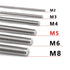 Feelers 304 Stainless Steel M5-0.8 Fully All Threaded Rod, Long Threaded Screw, Right Hand Threads, 250mm Length?Pack