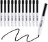 carrotez Retractable Dry Erase Markers, Low Odor Whiteboard Markers, Bullet Tip, 12 Count, Black
