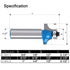 3pcs Set 1/2 inch 1/8", 3/16", 1/4" Newdeli Roundover Router Bits Shank, Bearing Guide Rounding Edge Forming Bits