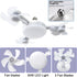 amgolibi Bulb Dimmable 3-Speed, Bulb Socket Fan Light with Remote, Screw in Ceiling Fan, Light Fan with LED, Easy