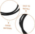 Rubber Base Ring Floor Protector for Salon Chairs