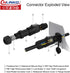 CNLINKO M12 Waterproof Connector PBT Plastic DC 12V Cable Panel Mount for AV System (2 Pin)