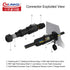 CNLINKO LP12 4pin Male Female Electrical Push Pull Plug, IP67 Waterproof Solar Panel Mount Connectors