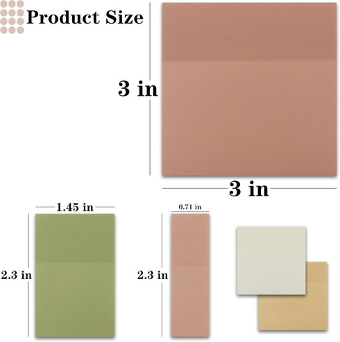 Transparent Sticky Notes, 3"x3" Clear Waterproof Translucent Pads for Books Annotation, School Office