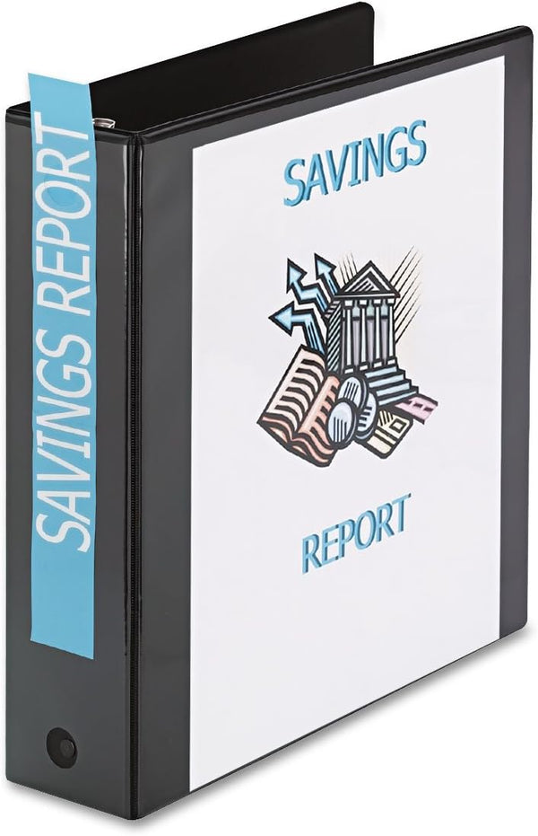 Avery Economy View Binder with 2" Round Ring 5730, Black