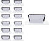 Y YOMA 12 Pack Plastic Hanging File Folder Tabs with Inserts, 1/5-Cut Adjustable Tabs for Letter Size, Legal Size, A4