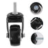 4pcs 2-Inch M8 Sosoport Heavy Duty Caster Wheels Brake Threaded Stem for Office Furniture Rolling Cart Casters