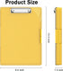 Rimilak Plastic Clipboard with Storage, Side Opening Clip Boards with 2 Storage Case, High Capacity Nursing Clipboards with Heavy Duty Clips for Work School Office Supplies, Yellow by Rimilak