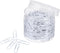 MECCANIXITY Paper Clips, Small Size 1.1 Inch, Vinyl Coated, 200 Count, White, Box for Organizing Office Home