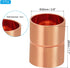 PATIKIL 20mm ID Copper Coupling Fittings, 4 Pcs Rolled Tube Stop Straight Pipe Fitting Welding Joint for HVAC Air Conditioning Plumbing Refrigeration